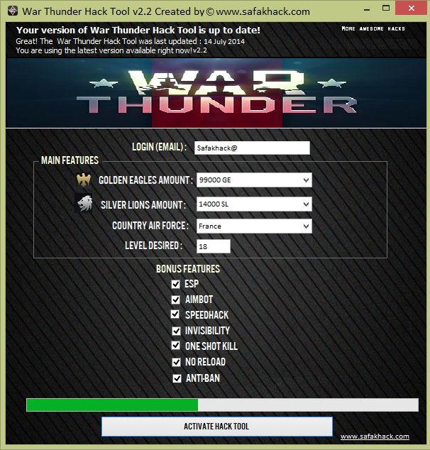 War Thunder Cheats Free Download